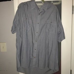 Men’s 3X button down short sleeve shirt